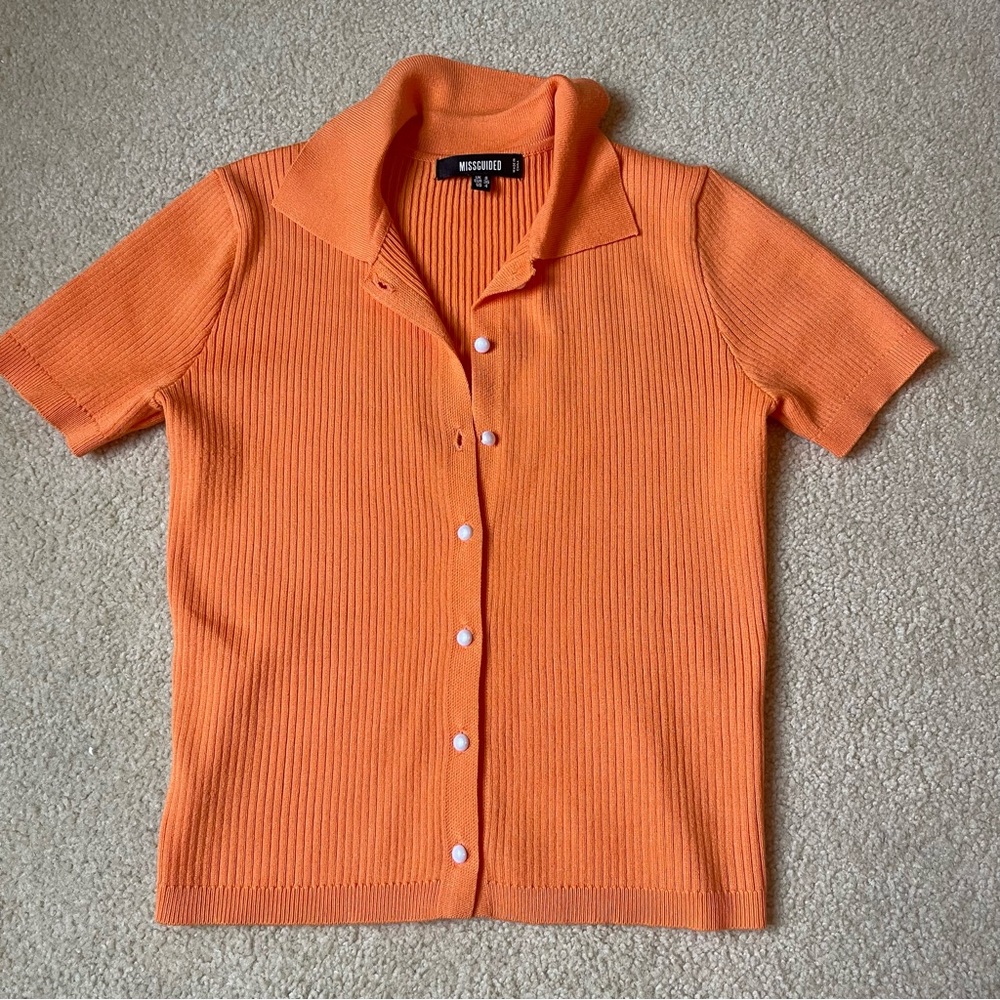 Missguided orange top